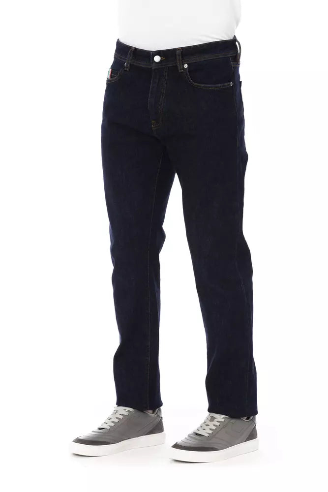 Baldinini Trend Blauwe Katoenen Heren Jeans