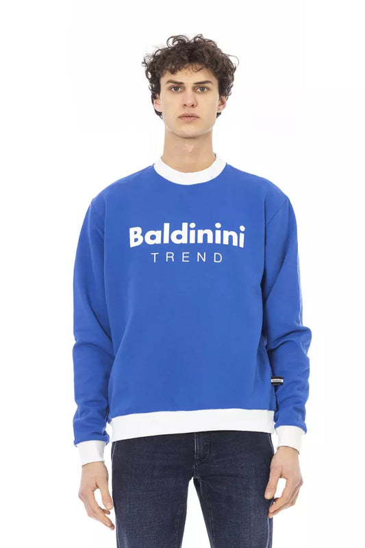 Baldinini Trend Blauwe Katoenen Herentrui