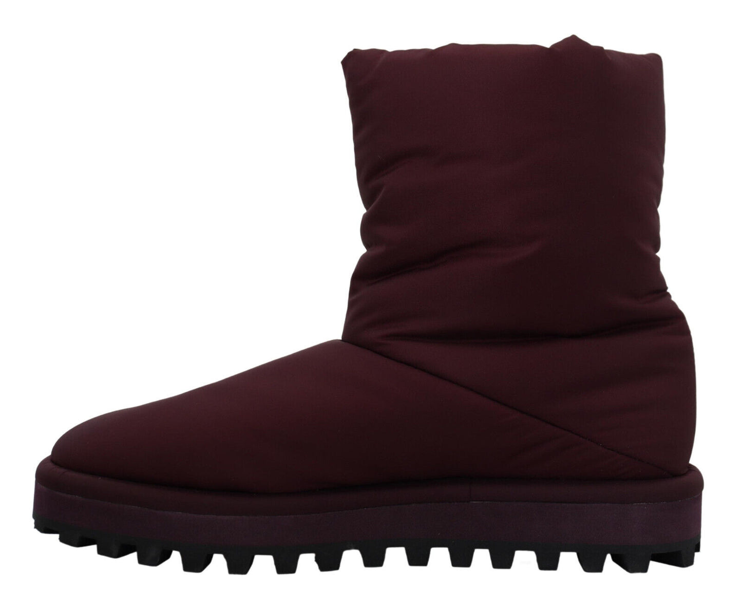 Dolce & Gabbana Elegante Bordeaux Mid Calf Laarzen