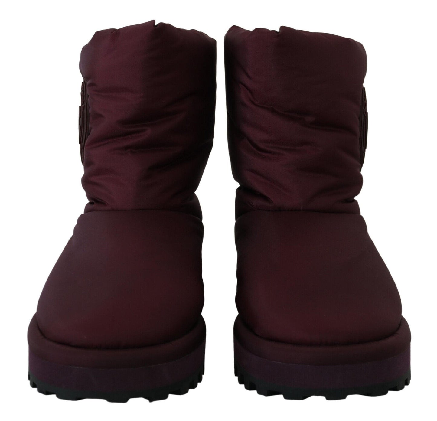 Dolce & Gabbana Elegante Bordeaux Mid Calf Laarzen