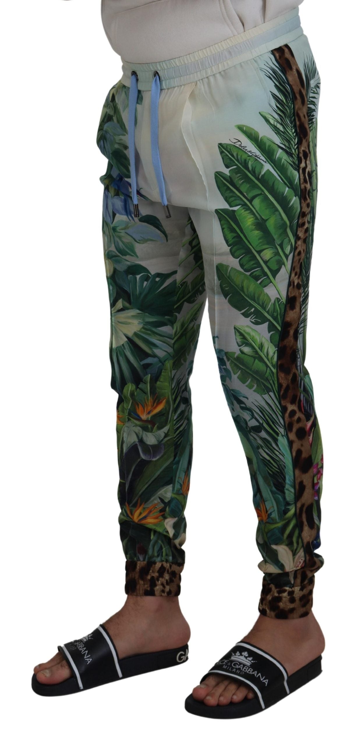 Dolce & Gabbana Multicolor Zijden Statement Broek