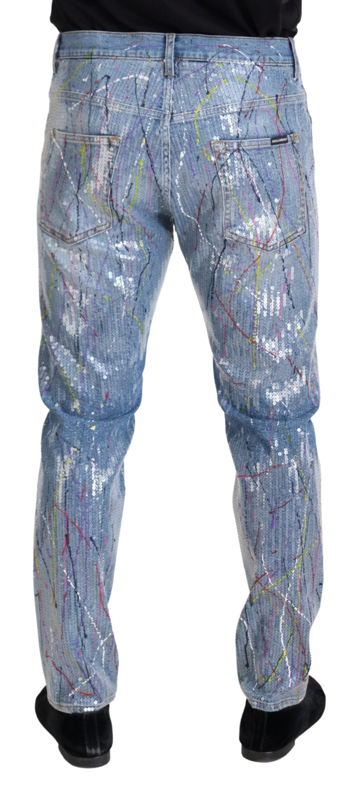 Dolce & Gabbana Exquisite Color Splash Denim Broek