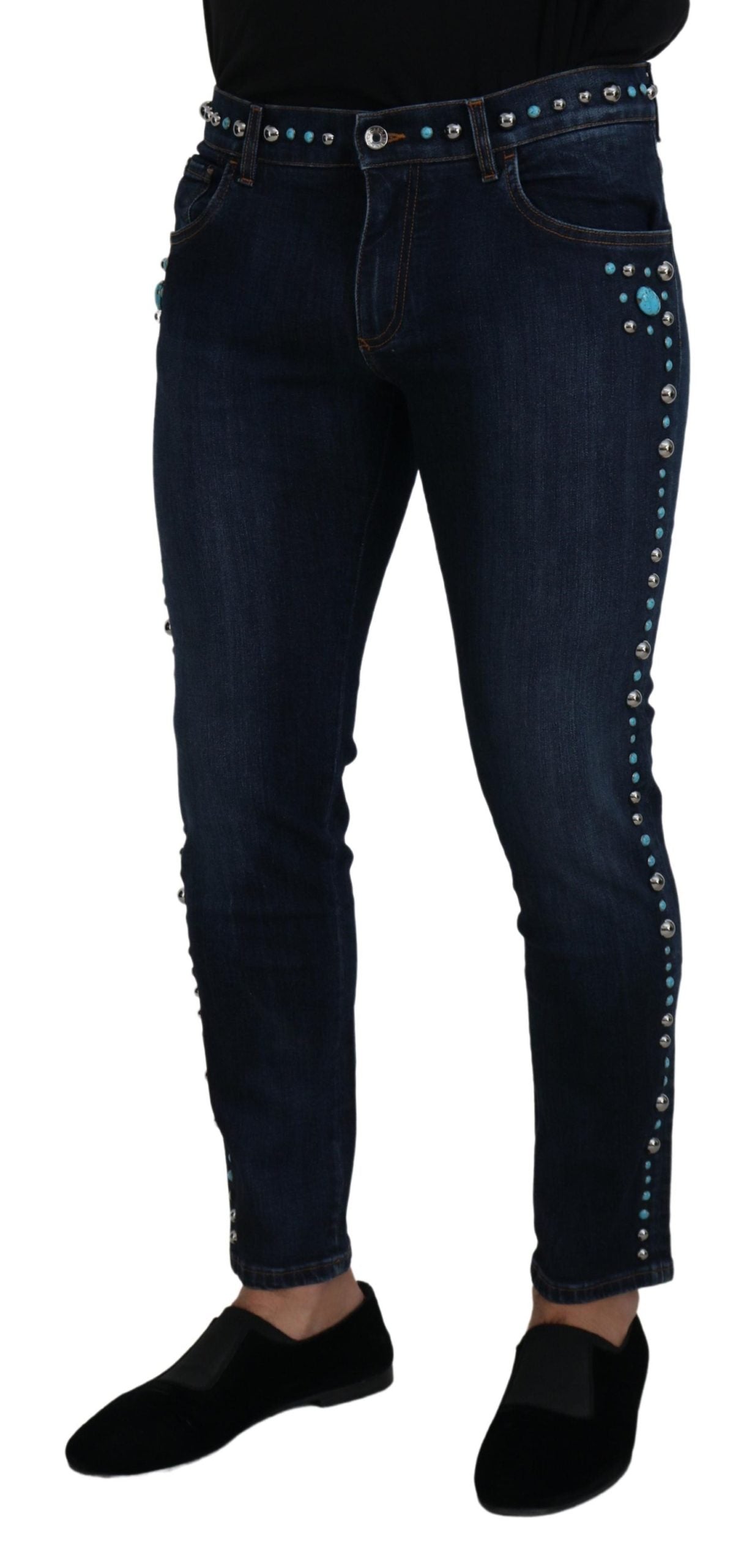 Dolce & Gabbana Opulence Denim Jeans met Studs