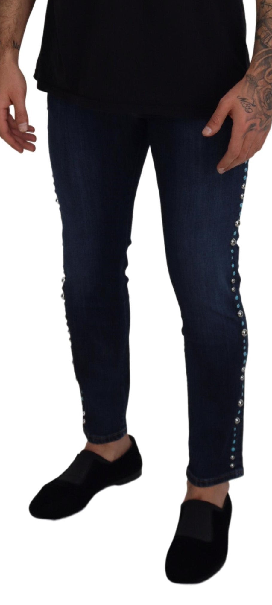 Dolce & Gabbana Opulence Denim Jeans met Studs