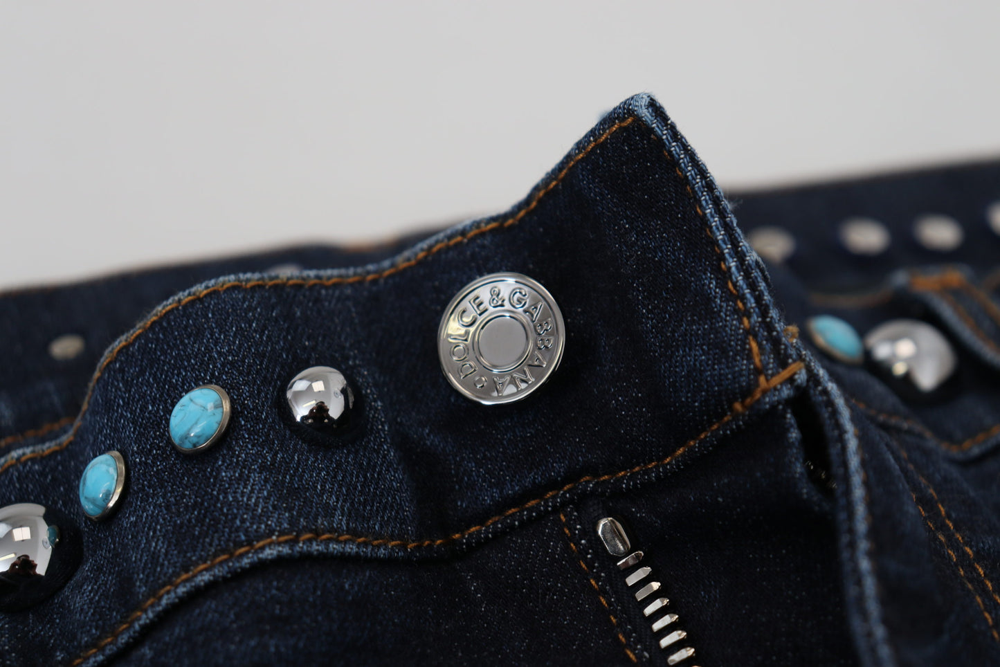 Dolce & Gabbana Opulence Denim Jeans met Studs