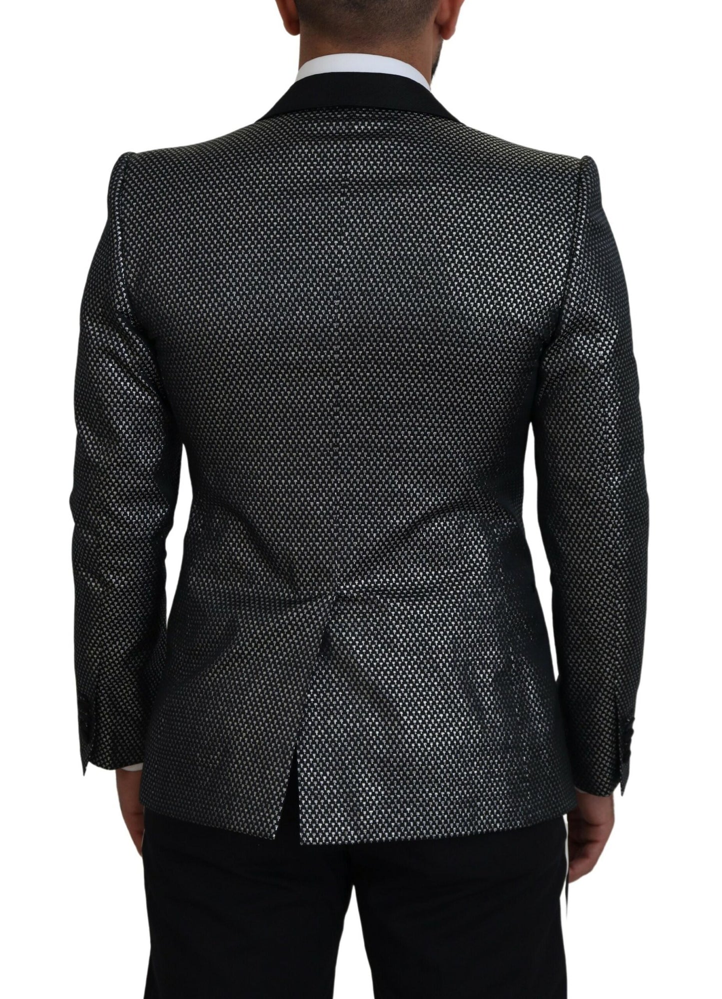 Dolce & Gabbana Elegante Jacquard Enkelrijs Blazer