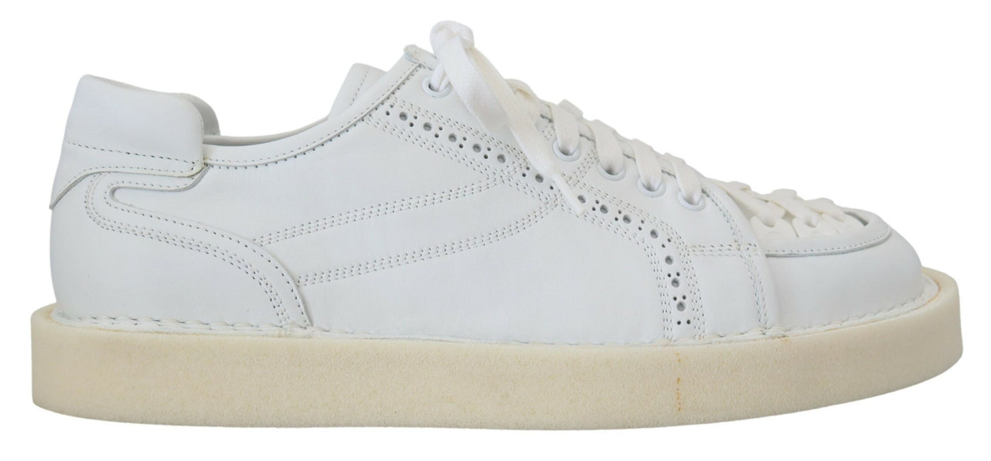 Dolce & Gabbana Elegante Witte Lage Oxford Sneakers