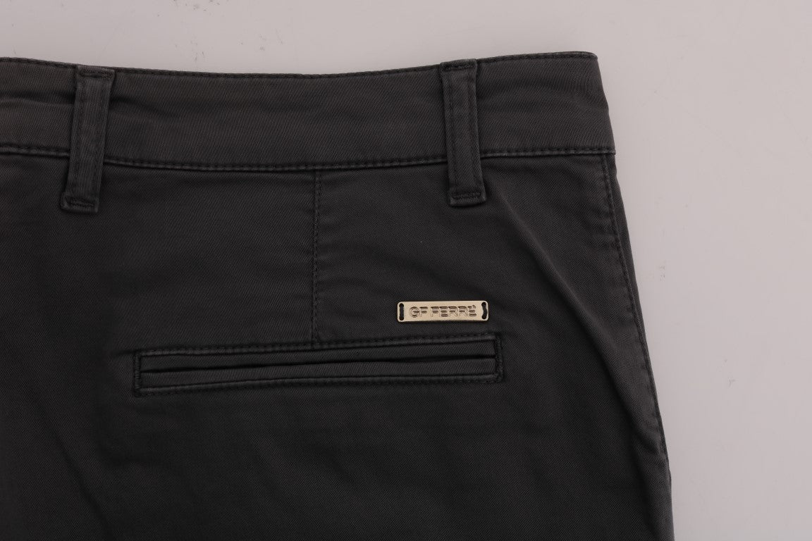 GF Ferre Elegante Slim-Fit Grijze Katoenen Broek