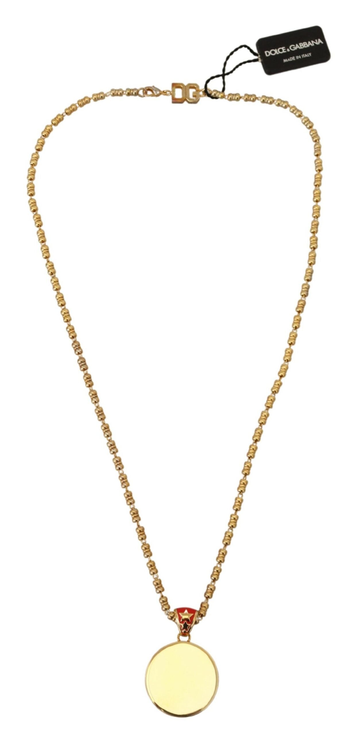 Dolce & Gabbana Elegante Gouden Charm Ketting