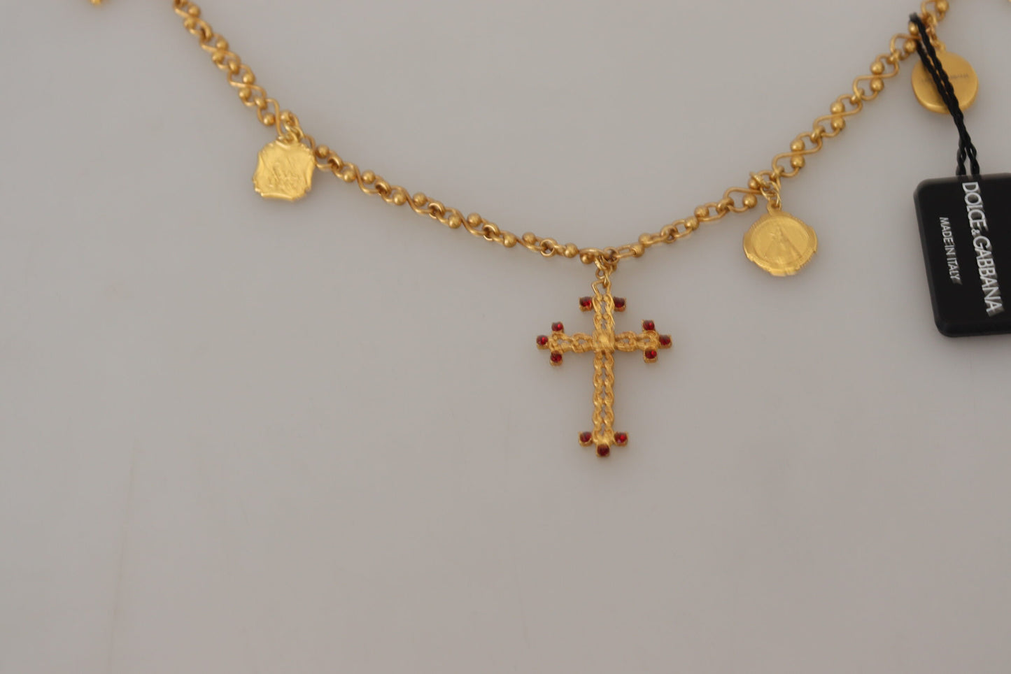 Dolce & Gabbana Gouden Kruis Charm Ketting