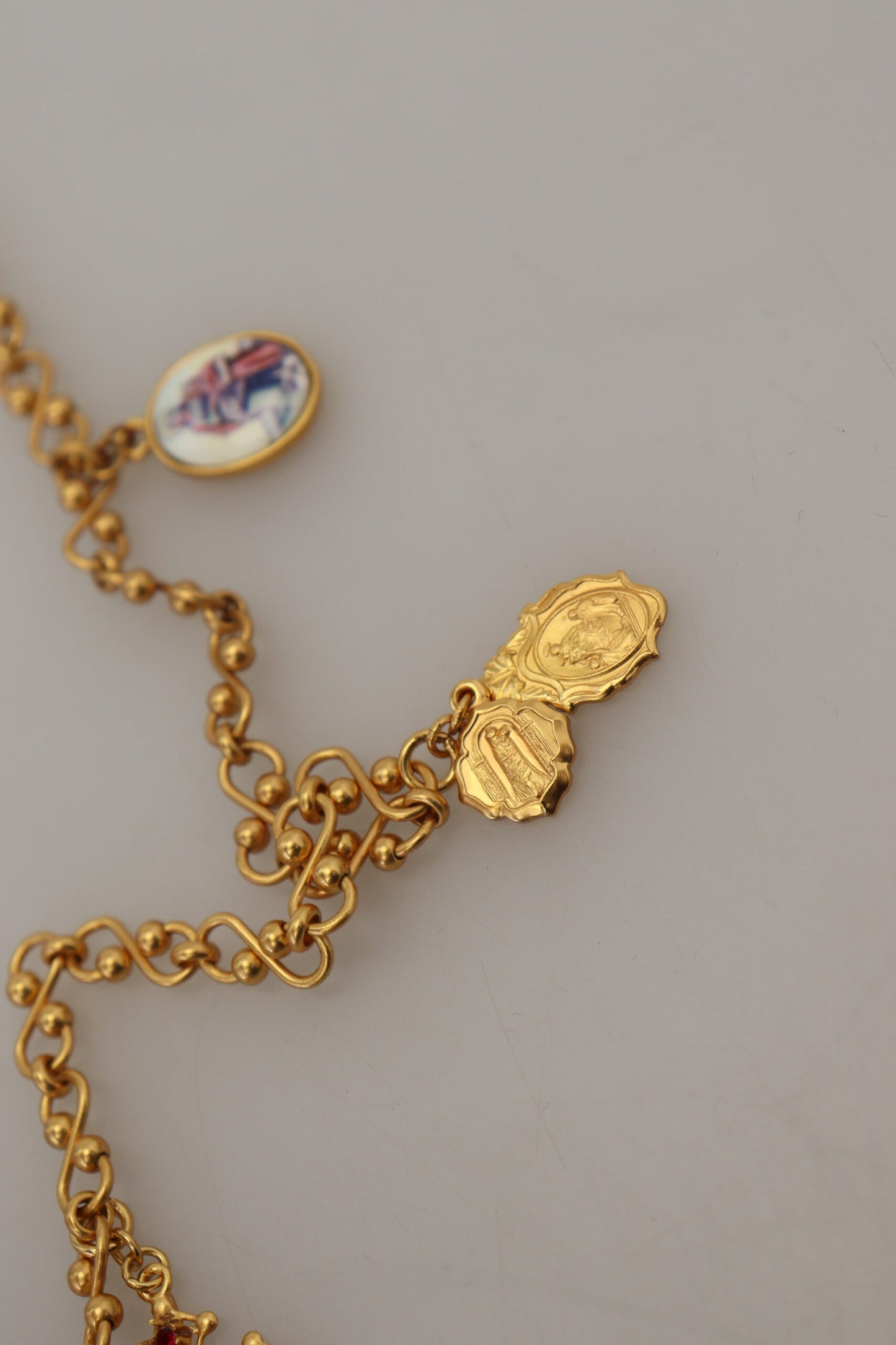 Dolce & Gabbana Gouden Kruis Charm Ketting