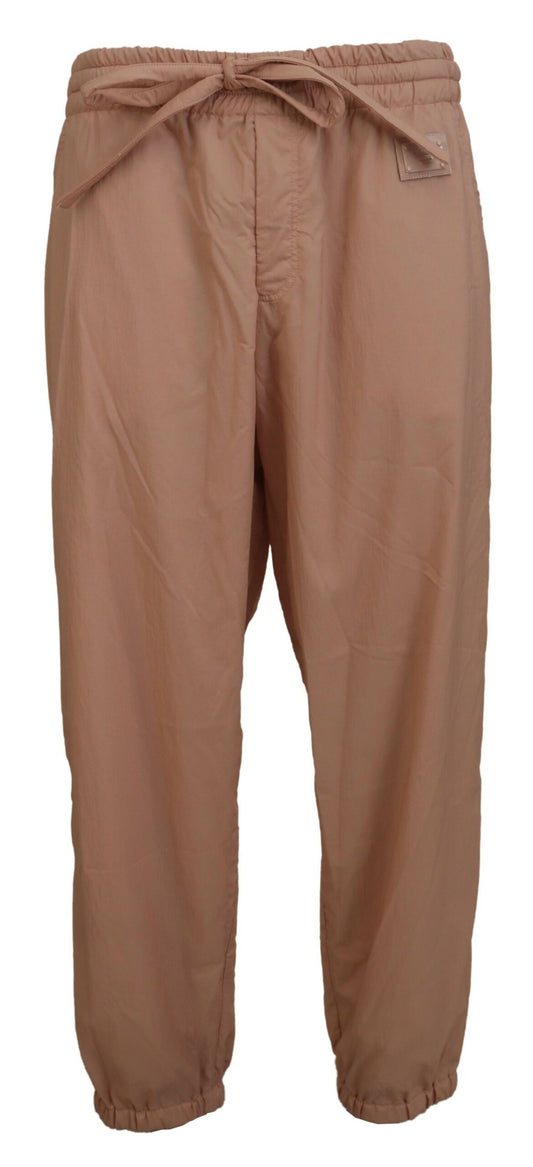 Dolce & Gabbana Elegante Peach Casual Sweatpants