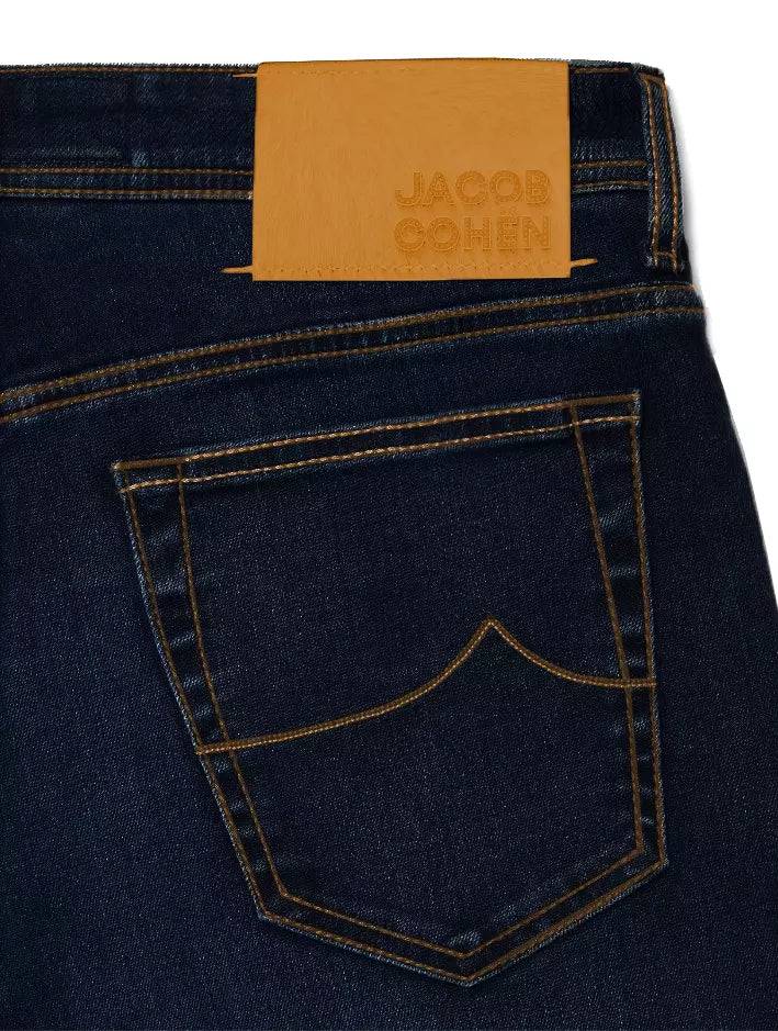 Jacob Cohen Blauwe Katoenen Heren Slim-fit Jeans