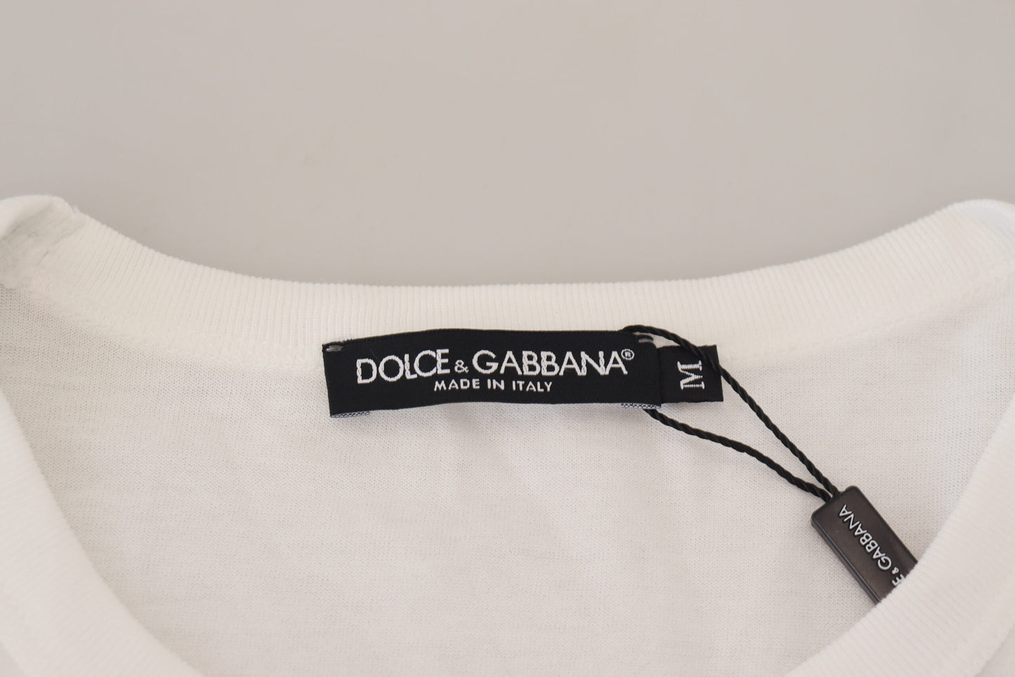 Dolce & Gabbana Elegante Witte Katoenen Pullover Trui