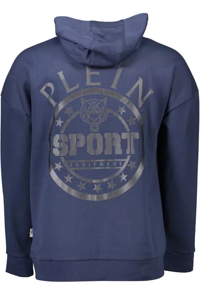 Plein Sport Blauwe Katoenen Herentrui