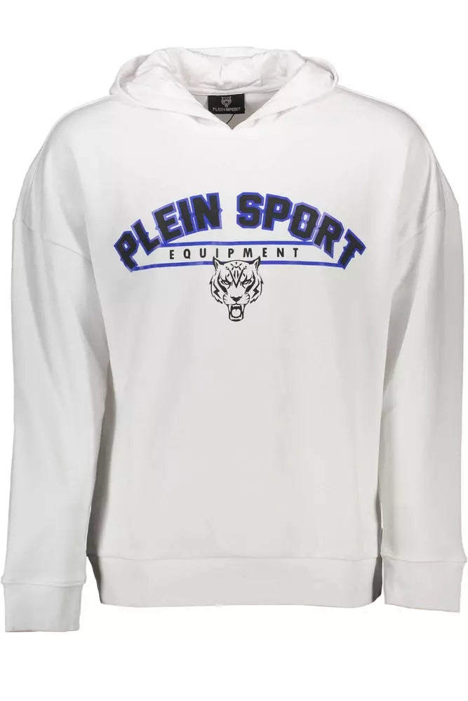 Plein Sport Wit Katoenen Heren Sweatshirt