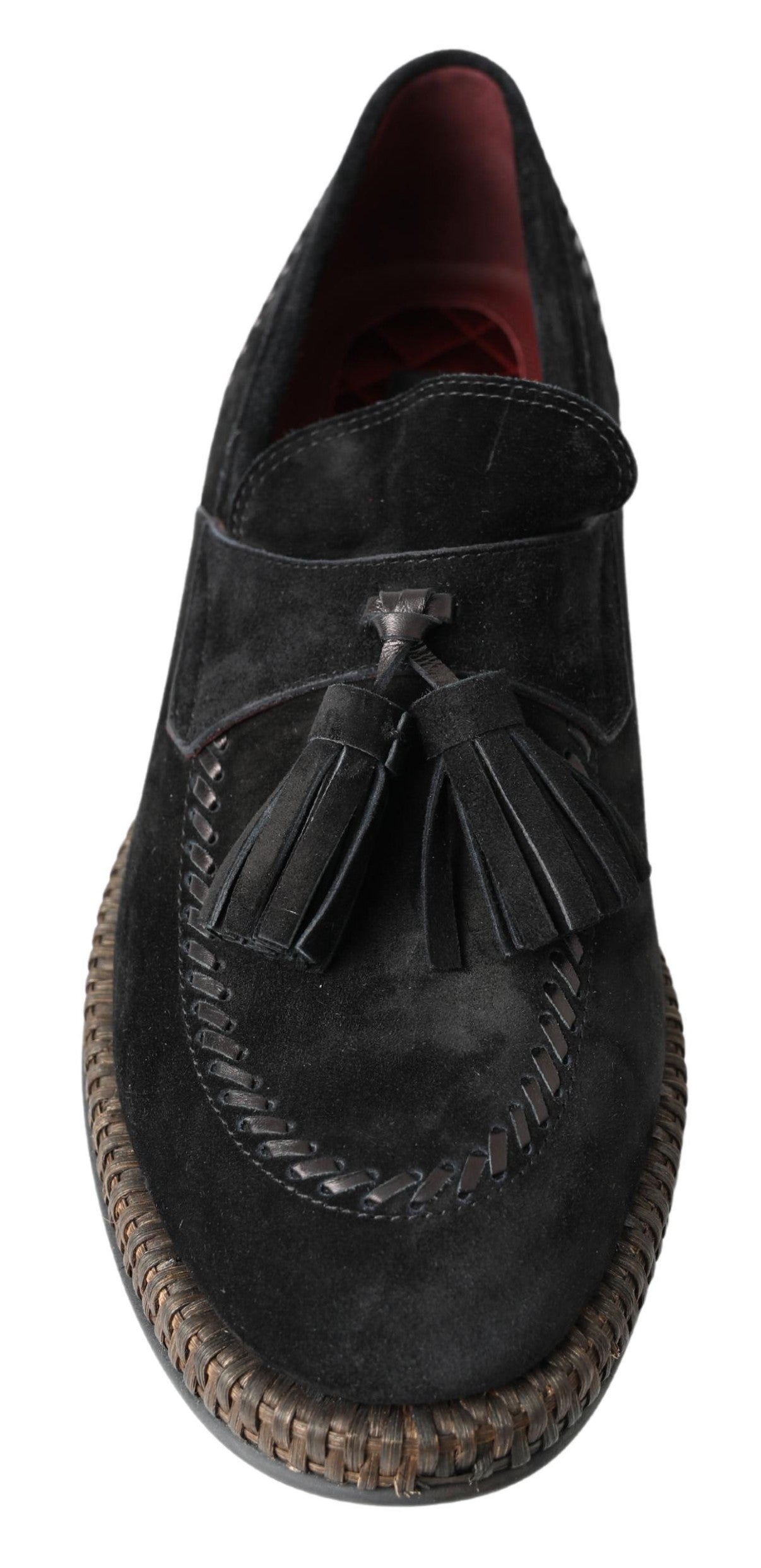 Dolce & Gabbana Elegante Zwarte Suède Espadrilles Sneakers