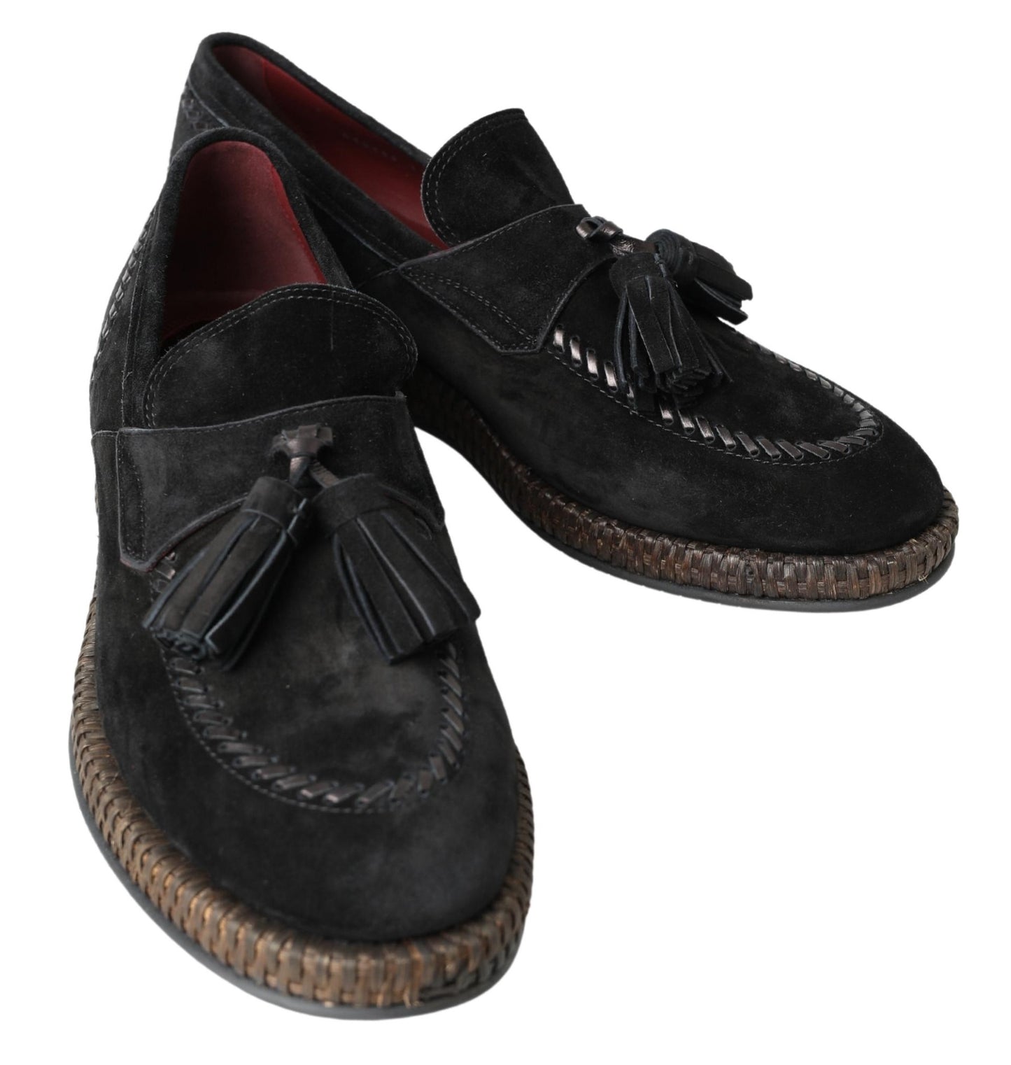 Dolce & Gabbana Elegante Zwarte Suède Espadrilles Sneakers