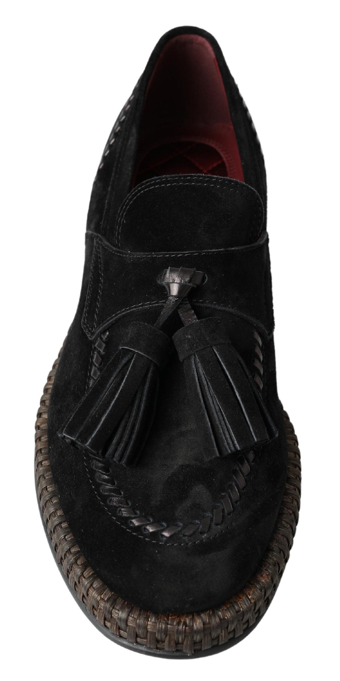 Dolce & Gabbana chique zwarte suède espadrillesneakers