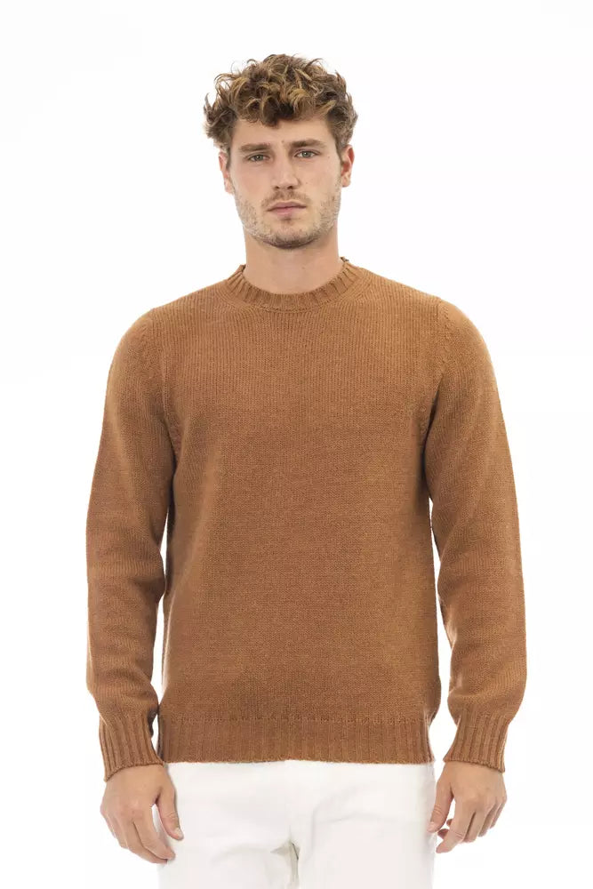 Alpha Studio Beige Alpaca Heren Trui