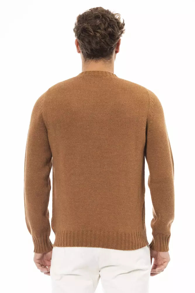 Alpha Studio Beige Alpaca Heren Trui