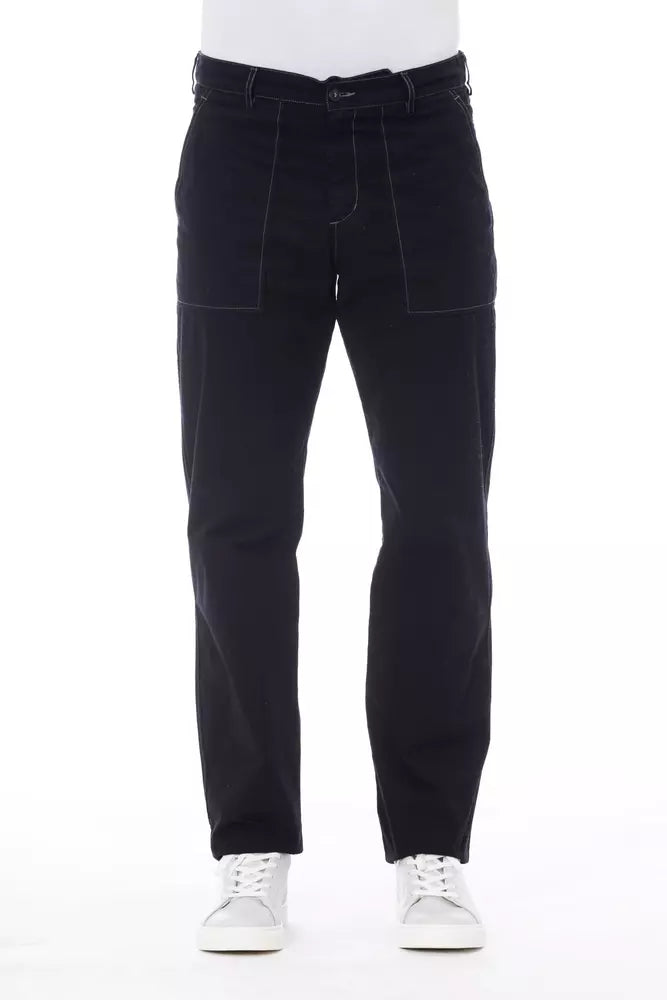 Alpha Studio Blue Cotton Men Jeans