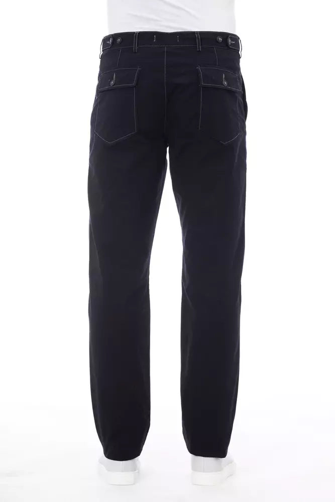 Alpha Studio Blue Cotton Men Jeans