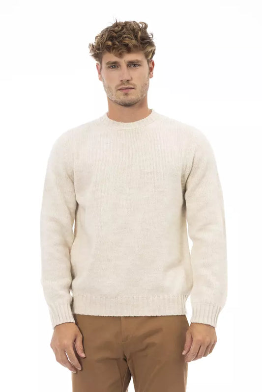 Alpha Studio Beige Alpaca Heren Trui