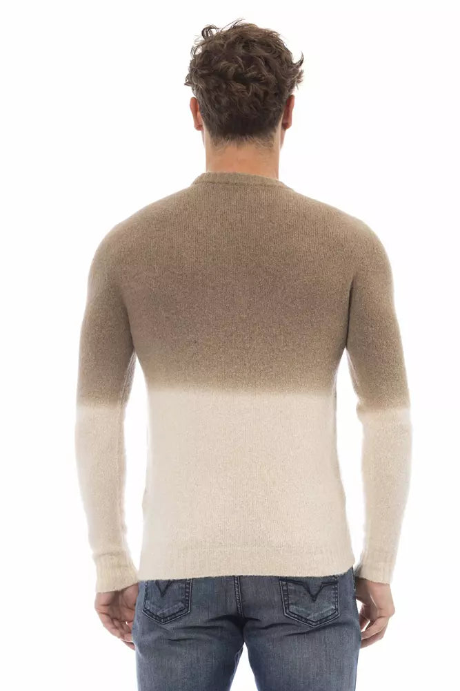 Alpha Studio Beige Alpaca Heren Trui