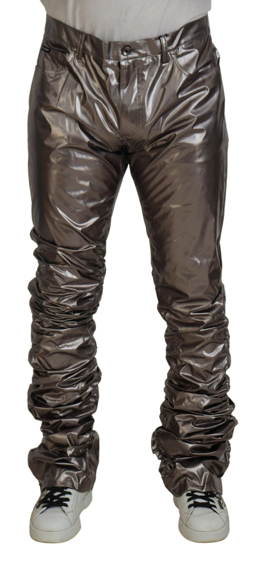 Dolce & Gabbana Metallic Zilveren Casual Broek