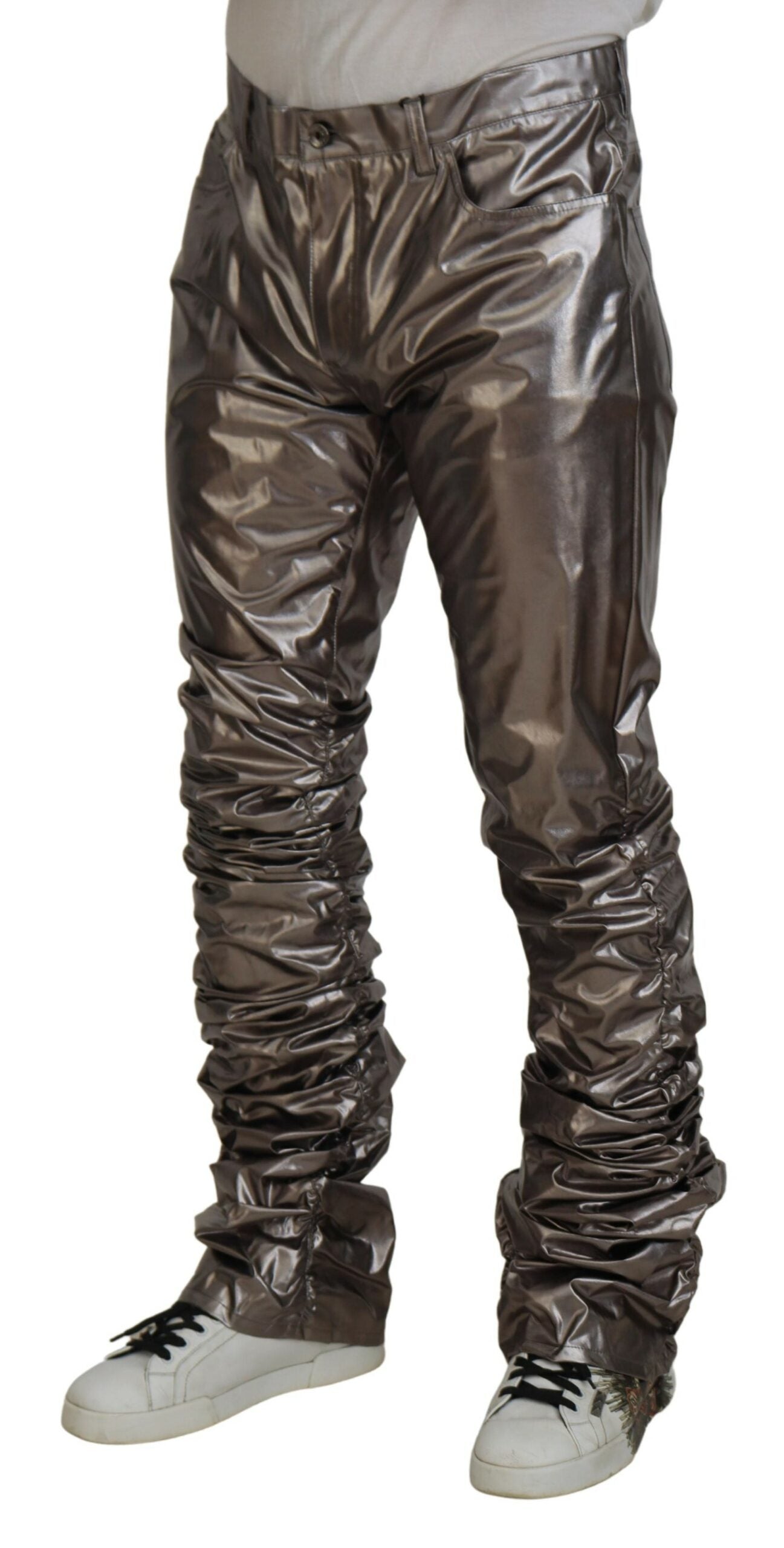 Dolce & Gabbana Metallic Zilveren Casual Broek