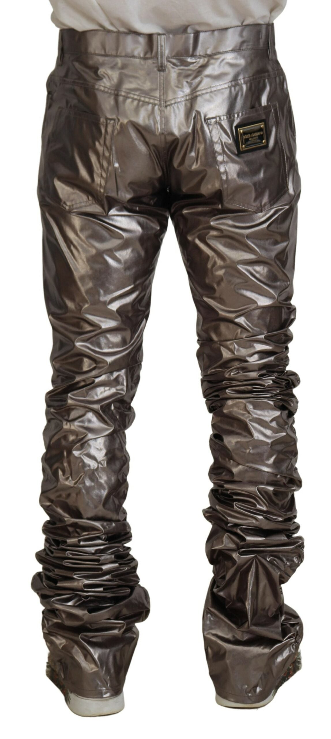 Dolce & Gabbana Metallic Zilveren Casual Broek