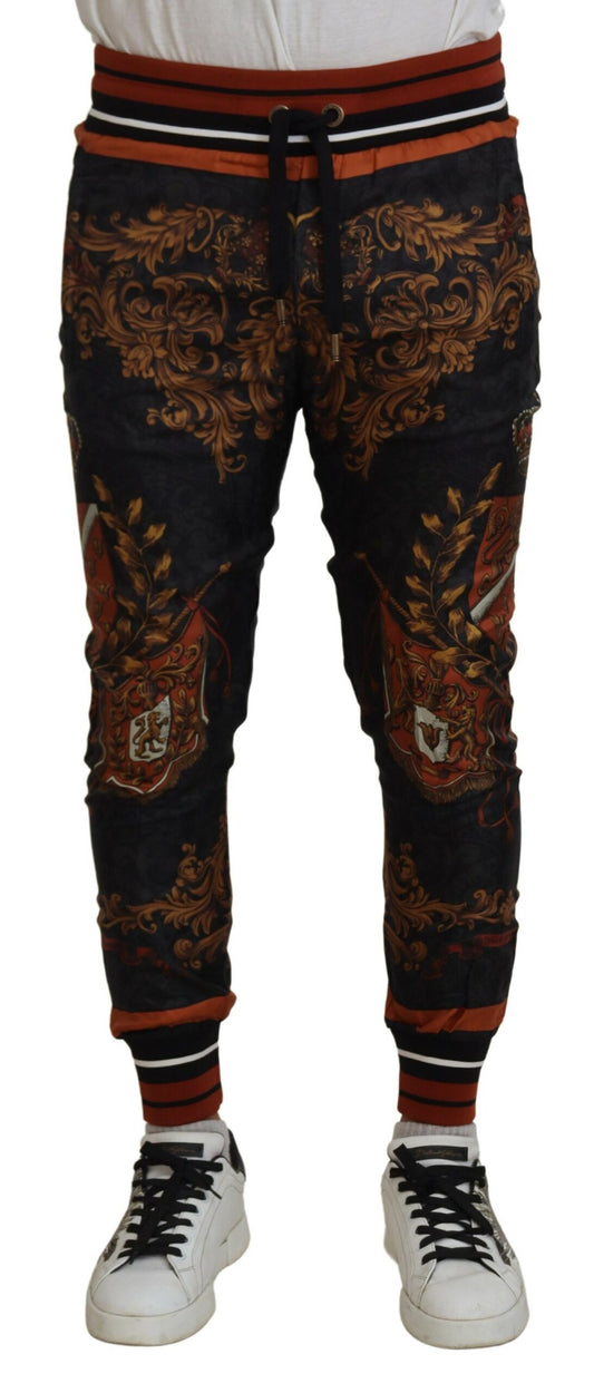 Dolce & Gabbana Barokke Kroon Zijden Joggingbroek