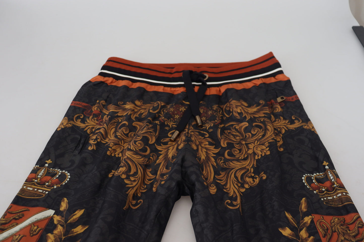 Dolce & Gabbana Barokke Kroon Zijden Joggingbroek