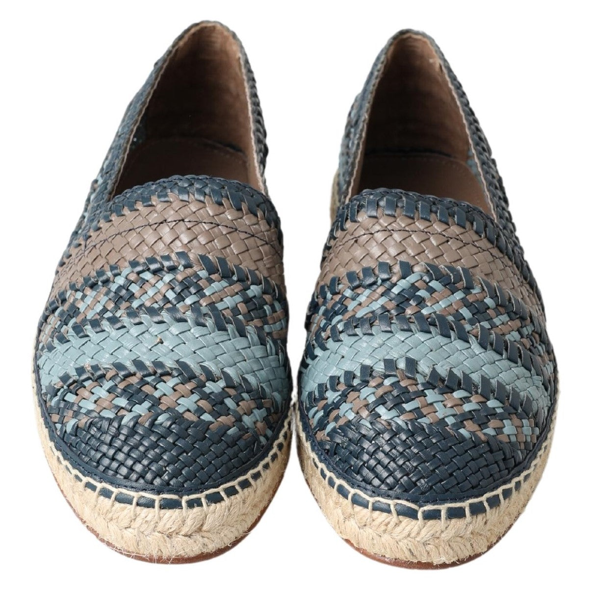 Dolce & Gabbana weelderige geweven leren espadrilles