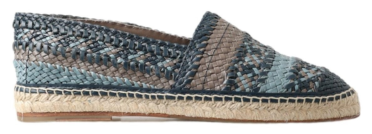 Dolce & Gabbana weelderige geweven leren espadrilles