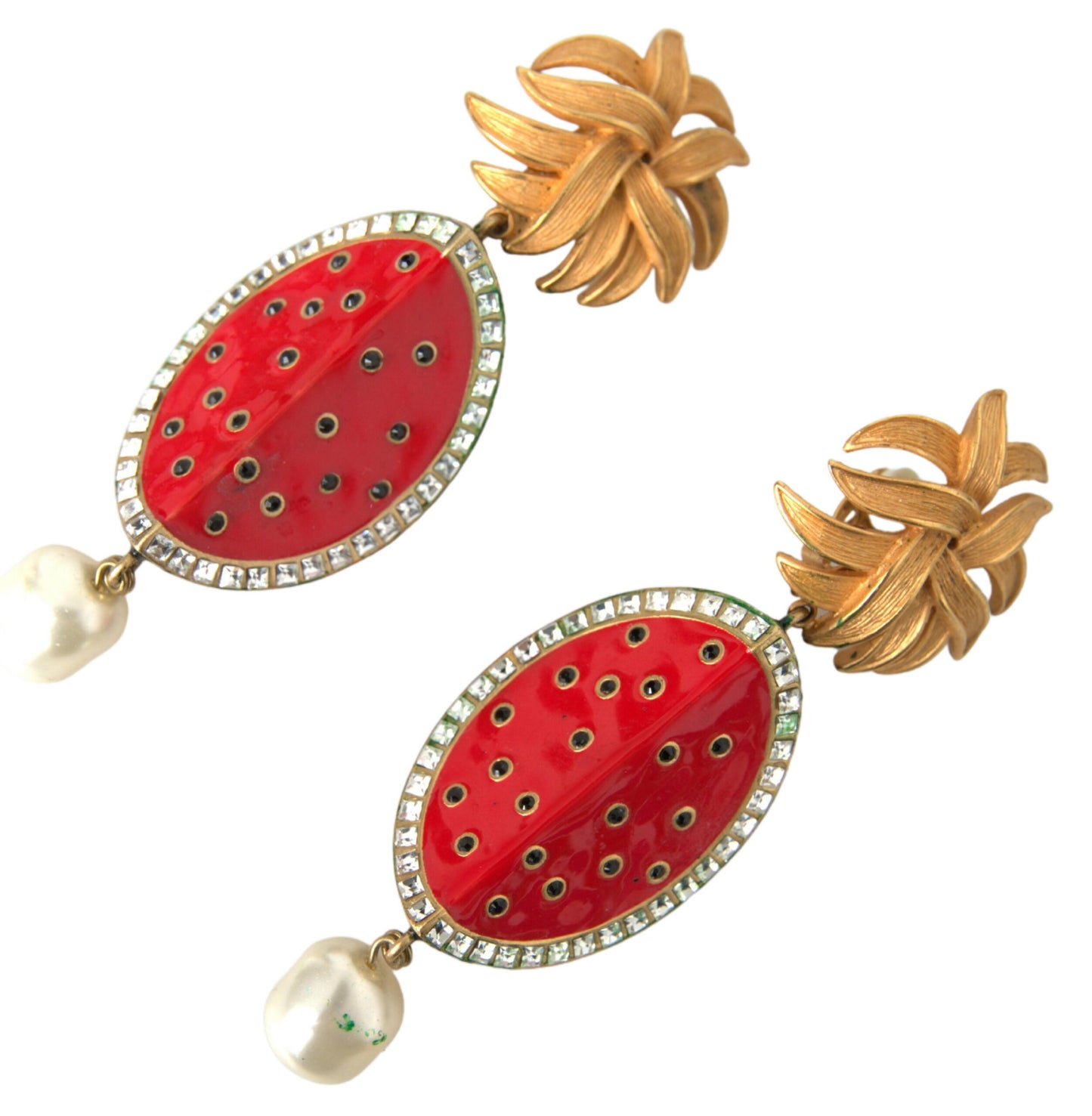 Dolce & Gabbana Radiant Red Watermelon Clip-On Oorbellen