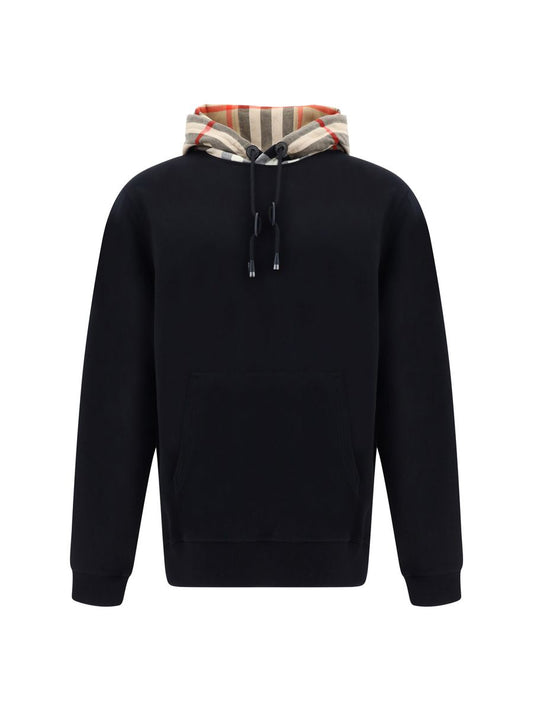 Burberry Elegante Oversize Zwarte Samuel Hoodie