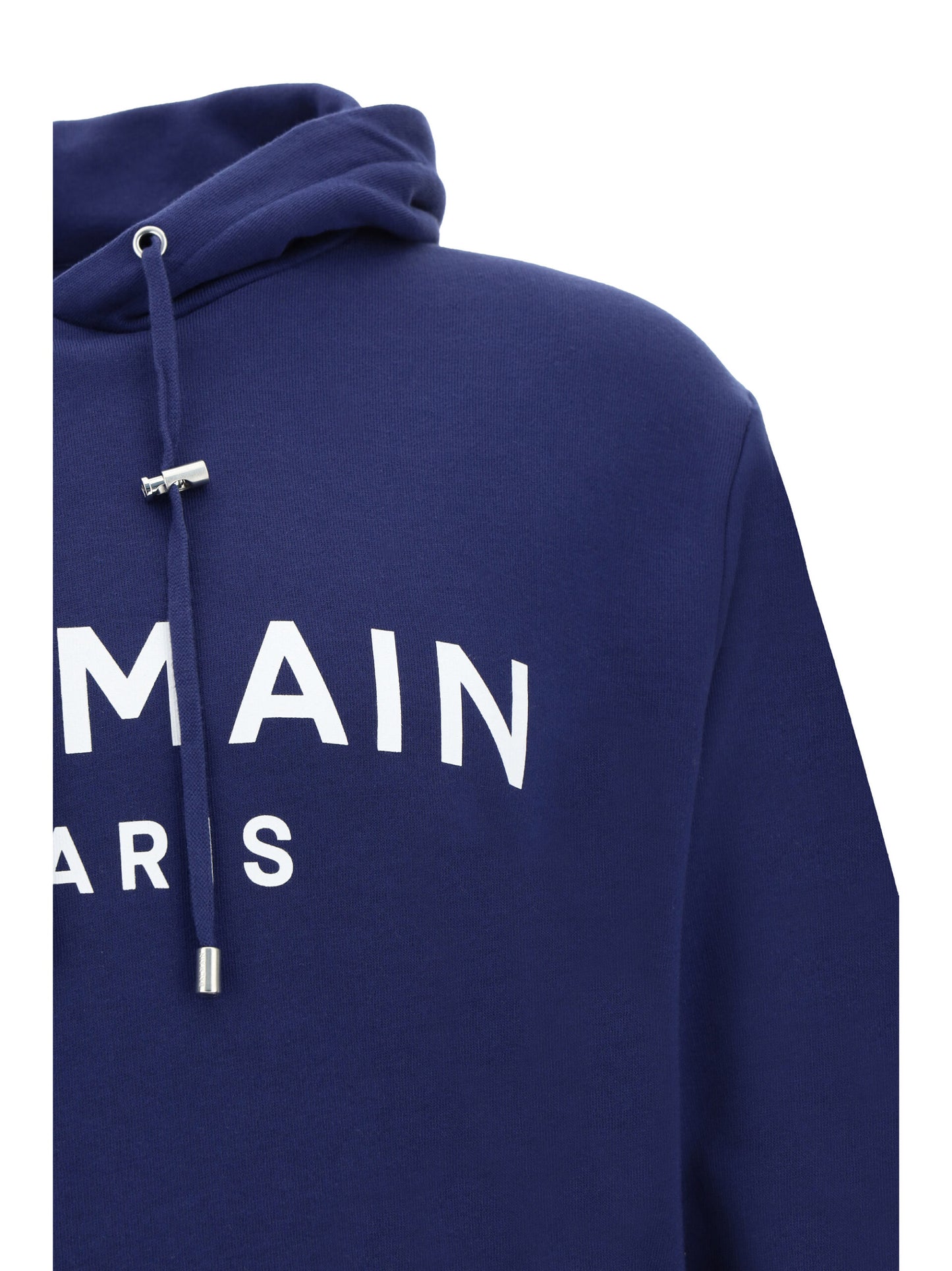 Balmain Elegante Marineblauwe Monogram Hoodie