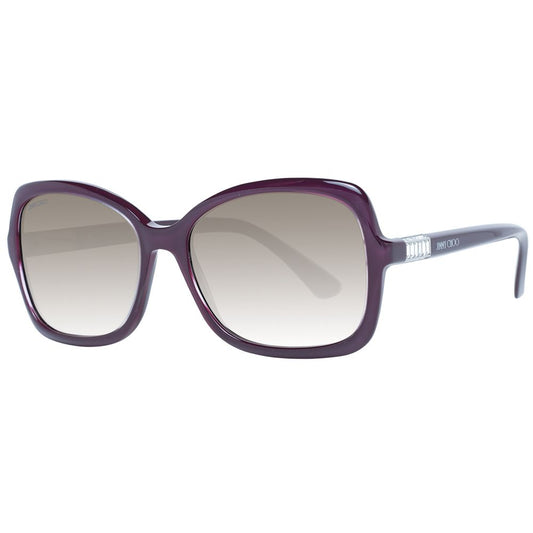 Jimmy Choo Burgundy Dames Zonnebril