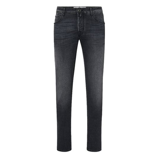 Jacob Cohen Elegante Slim Fit Zwarte Stretch Jeans