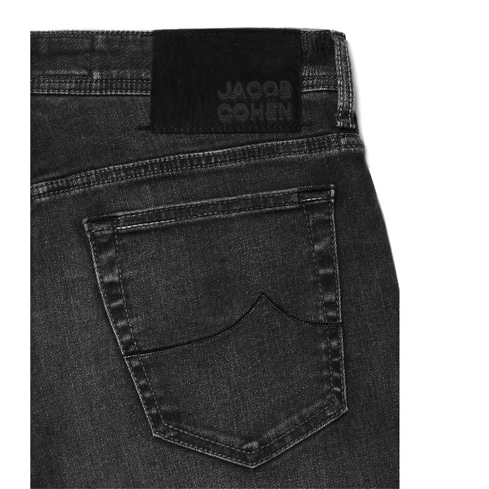 Jacob Cohen Elegante Slim Fit Zwarte Stretch Jeans