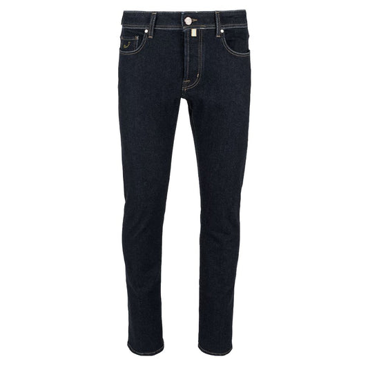 Jacob Cohen Elegante Slim Fit Donkerblauwe Designer Jeans