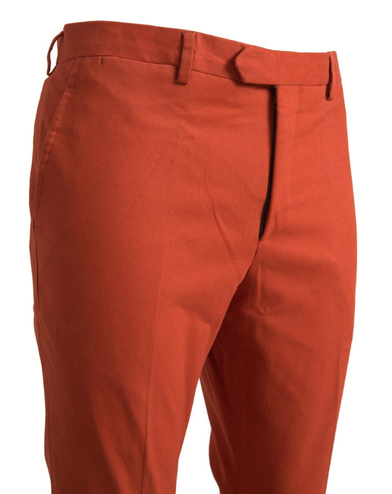 BENCIVENGA Elegante oranje broek van puur katoen