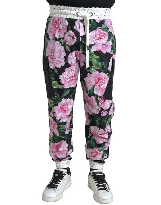 Dolce & Gabbana Elegante Multicolor Katoenen Joggingbroek