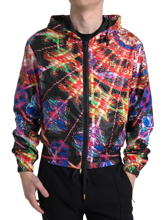 Dolce & Gabbana Multicolor Full Zip Capuchon Trui