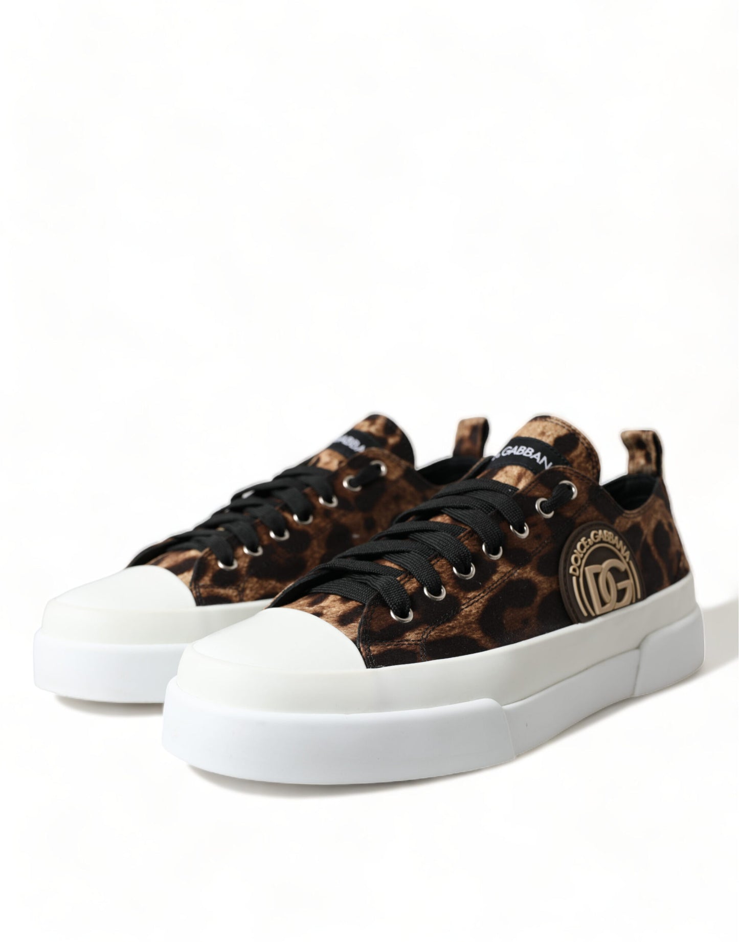 Dolce & Gabbana Elegante Luipaardprint Casual Sneakers