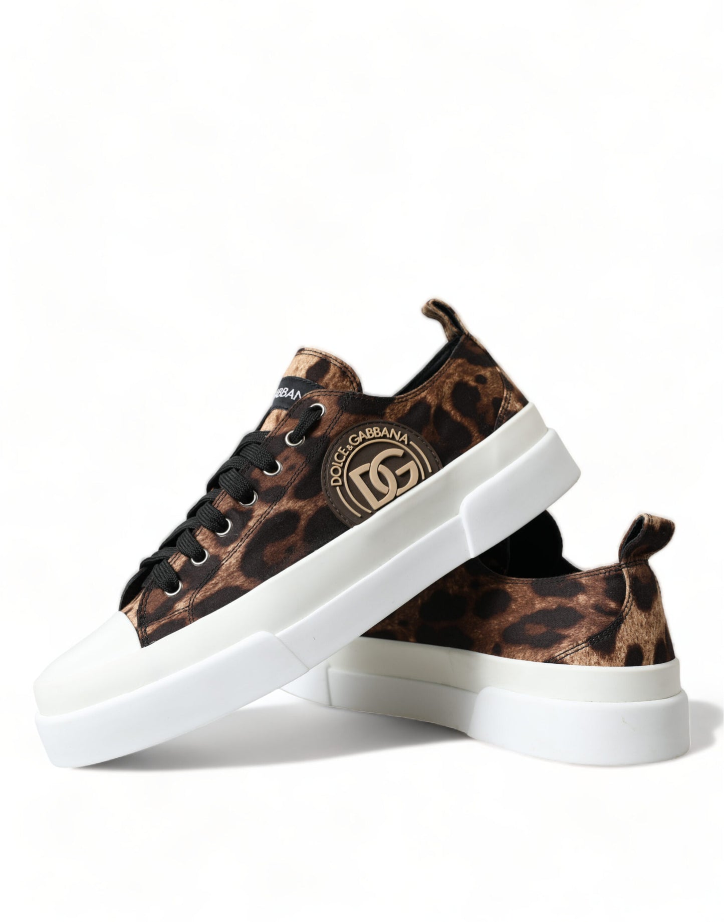 Dolce & Gabbana Elegante Luipaardprint Casual Sneakers