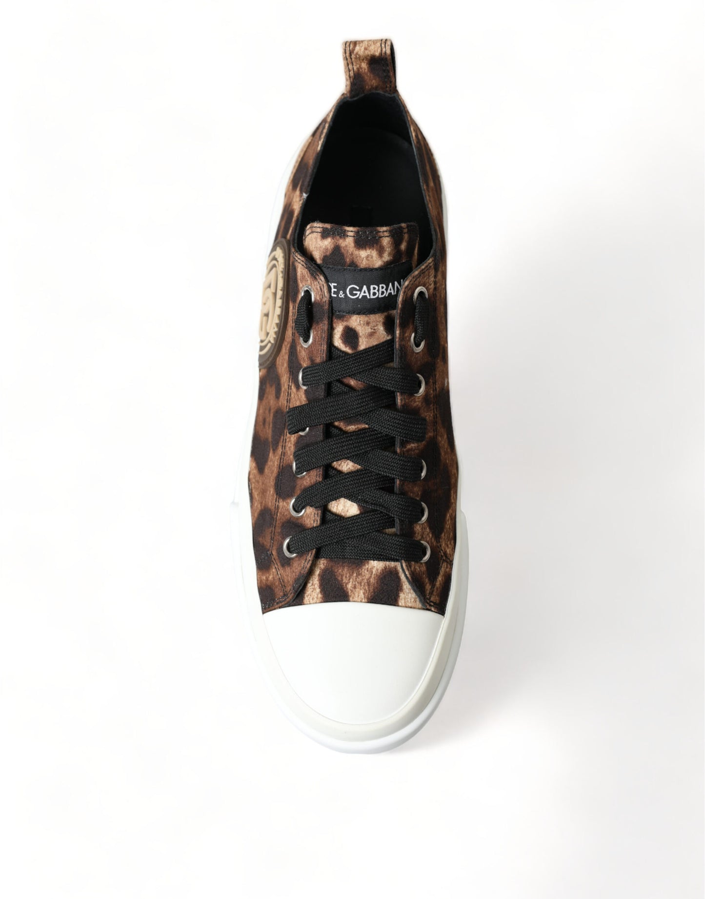 Dolce & Gabbana Elegante Luipaardprint Casual Sneakers