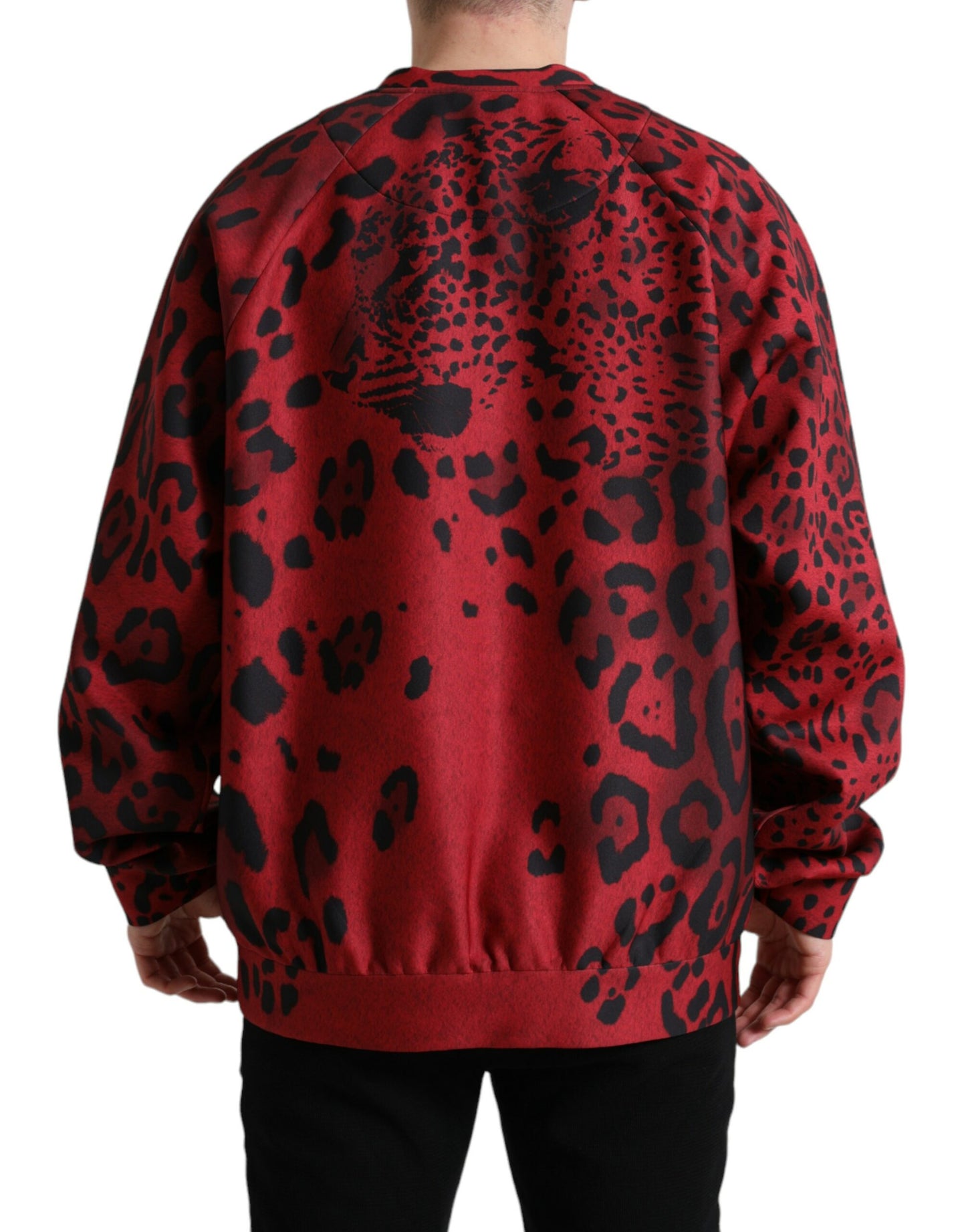 Dolce & Gabbana Elegante Luipaard Print Pullover Trui